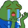 pepesob animated GIF emoji - Dadscord | Active VC Discord • SFW • Anime • Chill • Social • Emojis • VC • Active Voice Chat