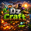 Minecraft characters and logo displayed in a vibrant, blocky 3D style.