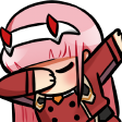 ZeroTwo_Dab custom emote from Octagram