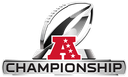NFC Championship logo featuring a blue N with stars on a silver trophy background.