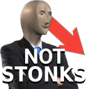 NotStonks Discord sticker from The Final Third