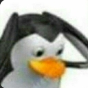 A penguin covering its face with its wing in a gesture of disappointment.