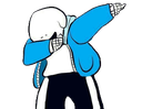 SansDab custom emote from Arcade