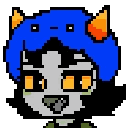 Nepeta Leijon from Homestuck winking with a playful expression.