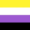 nonbinaryflag Discord sticker from ꒰ Charmant ꒱