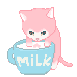 milk_kittypurr animated emote from ⌗ㆍ🦢 ノ𝓢ᴇʀᴀᴘʜɪᴍ 𝓢ᴋɪᴇs ᰔ active chat . SFW . over 50+ channels • chill . many fandoms+games 🕊🪽