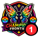 A colorful butterfly emblem inside a shield badge with a red notification circle containing the number one.