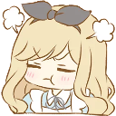 POUT Discord sticker from WONDERLAND