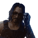 cyberpunkKeanu animated Discord emote - Eternal Trouble Makers