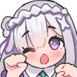 cnc_Emilia_Yawn Discord Emoji | CNC Club 18+