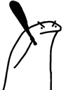 flork_withbat custom emote from Unsupervised Adults ¹⁸⁺
