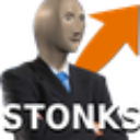 Stonks custom emote | Actress Hub
