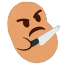 078_avisstabbybean custom emote from Rabbit Hole