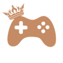 Game controller wearing a crown.