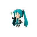 Hatsune Miku in a chibi style with a shocked and confused facial expression.