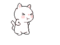 kittybow animated GIF emoji - trans chompers