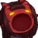 meruthesuccubusnomnom animated Discord emote | Goth Transs  Sissy Training <3