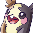 Morpeko with a wide, joyful grin and bright eyes expressing sudden excitement.