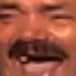 El Risitas laughing with his mouth wide open and eyes squinted.
