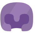 Nethop is a purple, rounded, helmet-like blob shape.