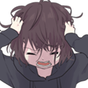 Person with messy hair clutching their head in a state of extreme stress or panic.