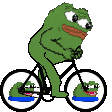pepe_bike animated GIF emoji | Lovers Cafe™ | Indian Discord Server • Nitro • Voice Chat • Active • India • Hangout • Gaming • SFW