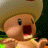 Toad from Super Mario with a panicked expression and mouth wide open in a scream.