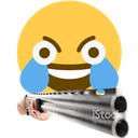 lmaoshotgun Discord Emoji from Autism Mansion
