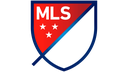 MLS logo featuring a red and white shield with three stars.