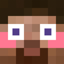 Steve from Minecraft with a wide-eyed, blushing, and flustered expression.