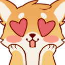 shiba_love Discord sticker from || mongrel mutts