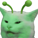 green_alien_cat Discord Emoji | Outer Nowhere