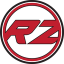 RZ letters in a bold red font inside a circular white and red border.