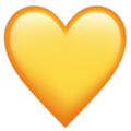 Yellow heart icon representing friendship and joy.