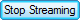 A rectangular blue button with the text Stop Streaming written in black font.