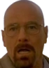Walter White with a shocked and confused facial expression.