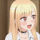 marinkitagawa_freaked animated emote from Heart.exe