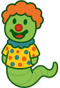 clown Discord sticker from WORM