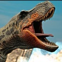 Tyrannosaurus Rex roaring with its mouth wide open.
