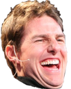 A man laughing with his mouth wide open and eyes squinted in amusement.