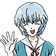 Rei_hello custom emote from EvaClub