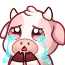 pink12_cow_cry Discord sticker | ⚔ ✧ 𝑬𝒙𝒕𝒊𝒏𝒄𝒕 & 𝑼𝒏𝒉𝒊𝒏𝒈𝒆𝒅 18+ | Official