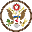 Eagle emblem of the Great Seal of the United States centered on a white background.
