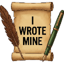 I_WROTE_MINE custom emote - Glitching Neon Code Tier 7