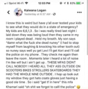 A screenshot of a social media post featuring a humorous story about children ignoring their parent's fake emergency.