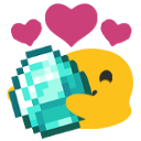 blob_love_diamonds_minecraft Discord Emoji | RoyaleMC Community