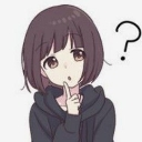 Anime girl with short hair and a hoodie looking confused with a question mark floating next to her head.