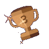 BronzeThirdTrophy animated Discord emote - Mandatory Fun