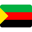 Flag of Azawad with green, red, and black horizontal stripes and a yellow triangle on the left.