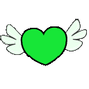 cute_green_heart animated GIF emoji from Outer Nowhere